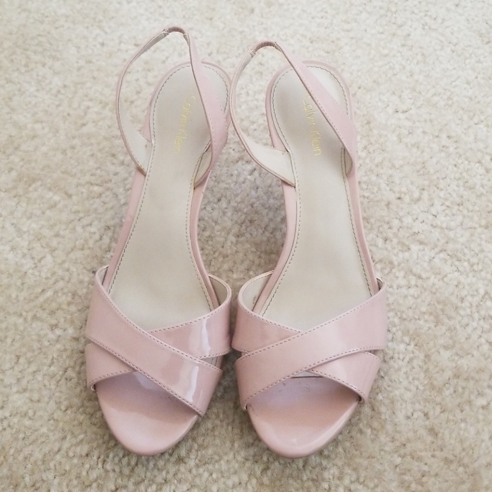 Calvin Klein sling back heels